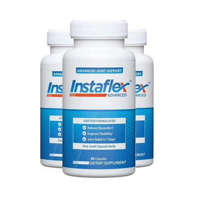 3-Pack Instaflex Capsules   All Natural Daily Joint Health Support - 180 Caps