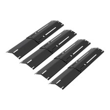 Stainless Steel Grill Heat Plates - Adjustable Replacement Parts for Gas Black