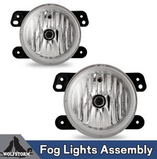 Pair Fog Lamps Assembly For 07-09 Jeep Wrangler Fog Lights Oem Series Whalogen
