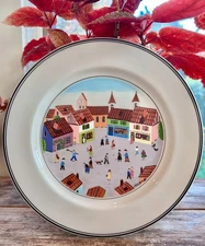 Vintage Naif Salad Plate  Villeroy & Boch    8 1/4" Porcelain Luxembourg