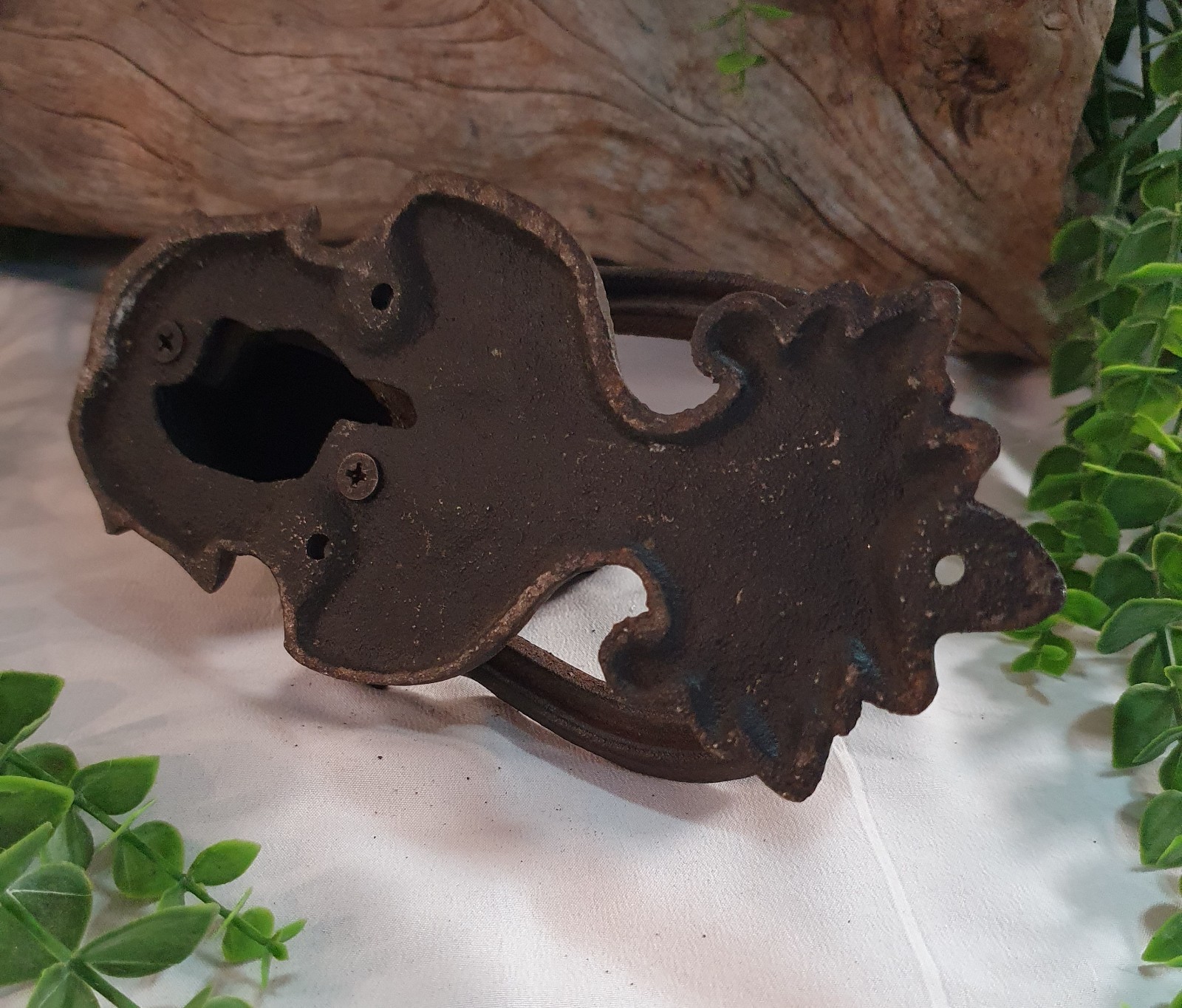Cast Iron Horse Head & Horseshoe Door Knocker - equestrian, rustic farmhouse