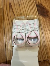 Vintage Baby Girl Pink Sneakers Crib Shoes, 0-3 Months NEW
