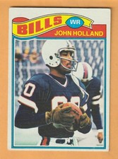 John Holland Buffalo Bills 1977 Topps #17 Tennessee State Tigers Creased