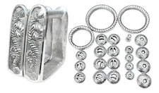 Herraje Para Montura Charra Charro LUXURY Saddle Aluminum Kit Fittings MEXICO