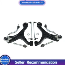 8Pcs Front Lower Control Arm Tie Rods Sway Bars Fits Honda Civic Manual Trans