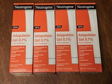 4 Neutrogena Acne Treatment Adapalene Gel 0.1 Topical Retinoid Lot Exp 11/2025