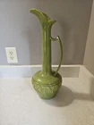 VINTAGE MCM HAEGER FLOOR VASE EWER PITCHER VASE 18" ART POTTERY GREEN