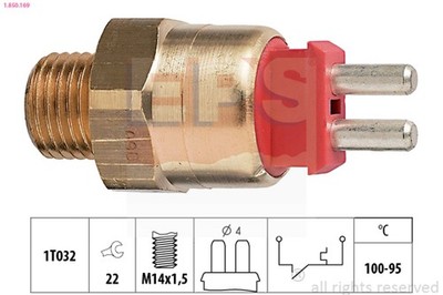 Thermoschalter Temperaturschalter Kühlerlüfter EPS 1.850.169 für MERCEDES W124 5