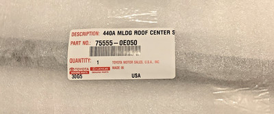 2014-19 TOYOTA HIGHLANDER RT/LT CENTER ROOF DRIP MLGG 75555-0E050 STANDARD ROOF
