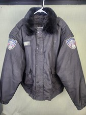 First Class XL Black Lined Security Jacket Full Button Many Pockets A4