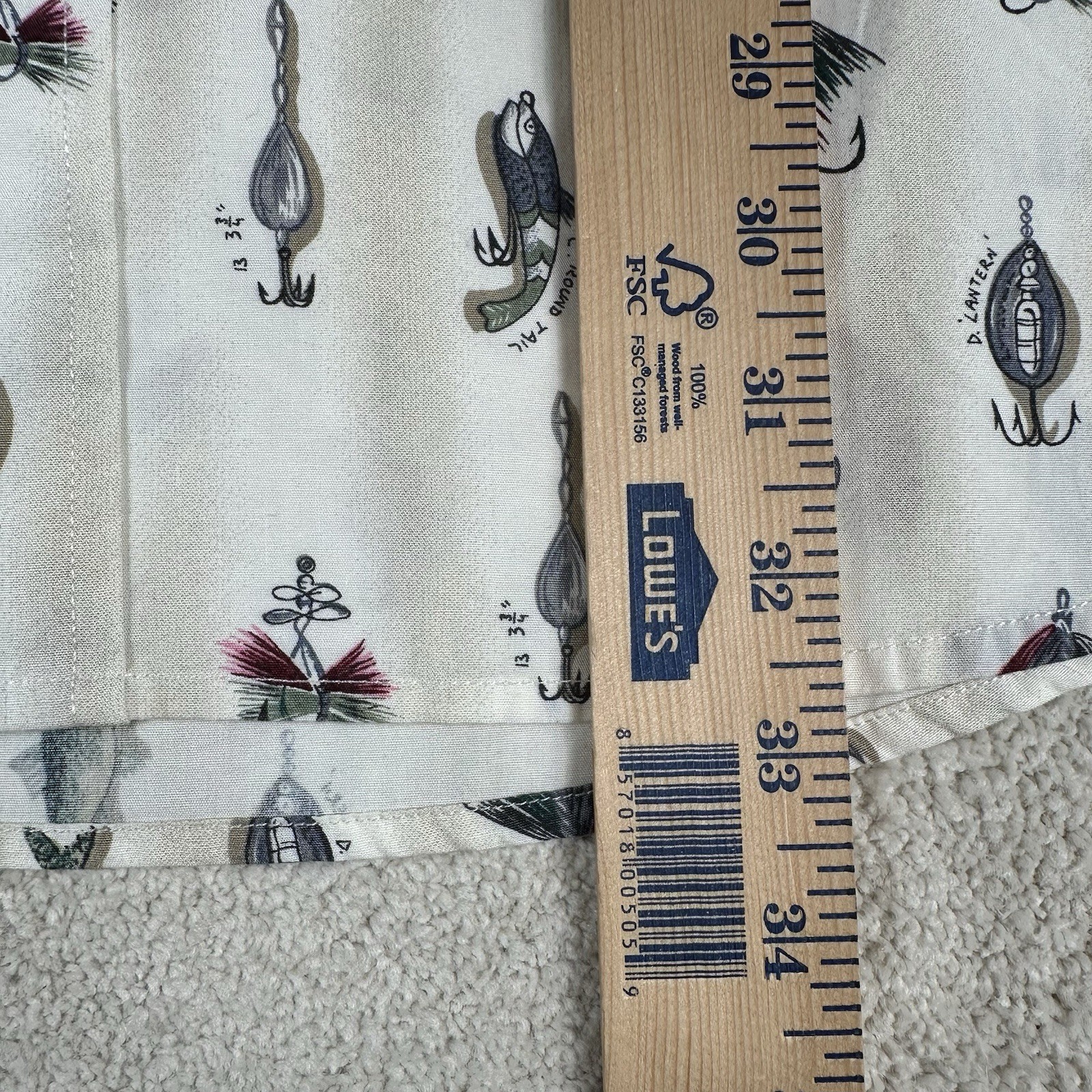 Pendleton Button Down Shirt Fly Fishing Fish Lure… - image 8