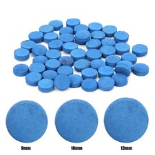 50PCS Leather Billiard Pool Tips Pool Stick Replacement Accessory