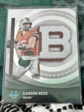 Carson Beck Miami Hurricanes 2025 Bowman Chrome University Lettered Up