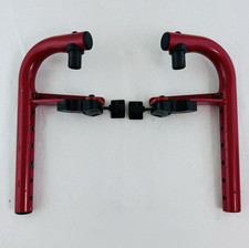Wheelchair Foot Leg Rest Swing Away Legrest Adjustable Red Pair Children's