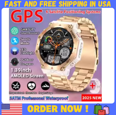 2025 New T-Rex 3 Ultra  10ATM Waterproof GPS Smart Watches Men Rugged Co