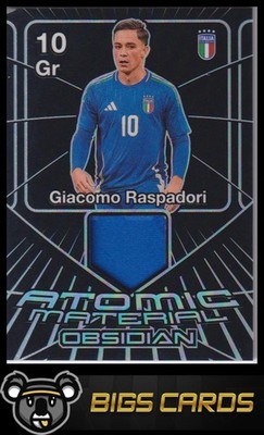 2024-25 Panini Obsidian #AM-GR Giacomo Raspadori Atomic Material #/199