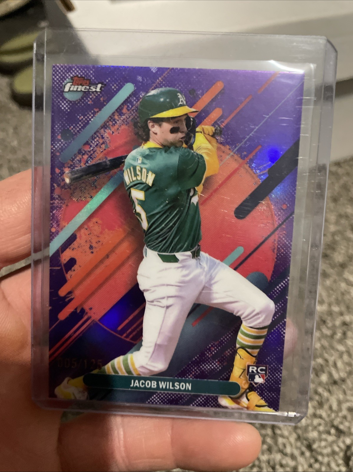 2025 Topps Finest - Rare Jacob Wilson #295 Purple Refractor /125 (RC)