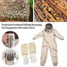 Bee Suit for Men Women XXL Beekeeping Suit with Glove Veil Hood for Bee Keeper 