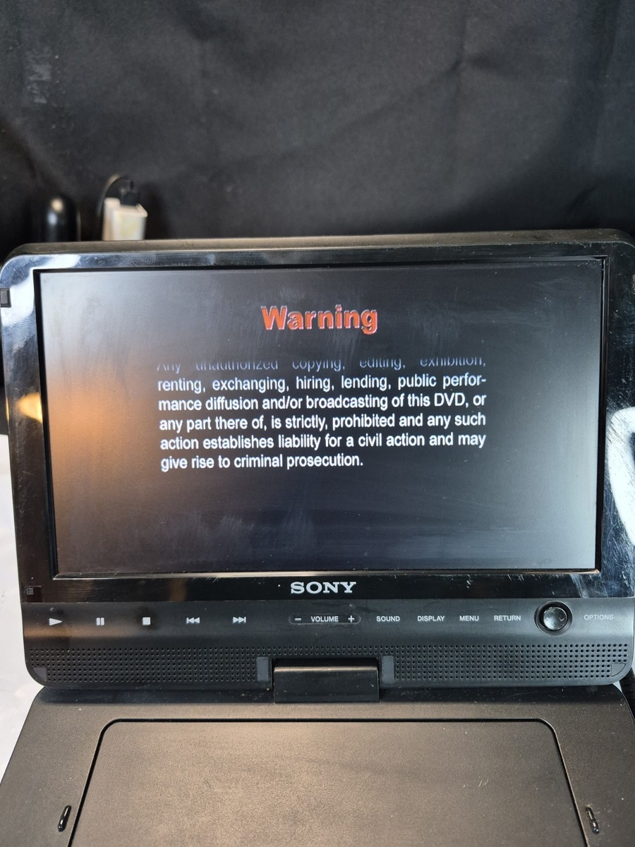 SONY DVP-FX970 Portable DVD Player 180-Degree Swivel Flip Screen 9