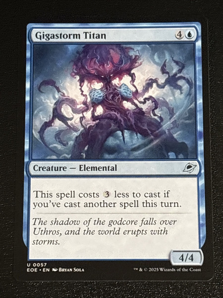 MTG Edge of Eternities Gigastorm Titan 0057 NM | eBay MTG Edge of Eternities Gigastorm Titan 0057 NM | eBay