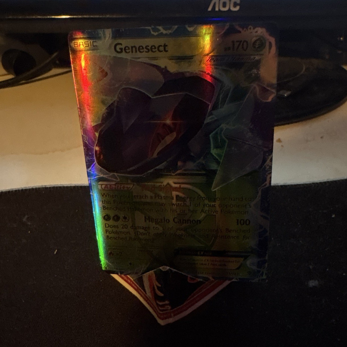 Pokemon TCG Genesect EX Plasma Blast Full Art Holo Ultra Rare 170 HP English