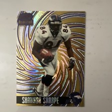 Pacific 1998 Revolution Shannon Sharpe Broncos #41 Rookie Refractor NFL Card. rookie card picture
