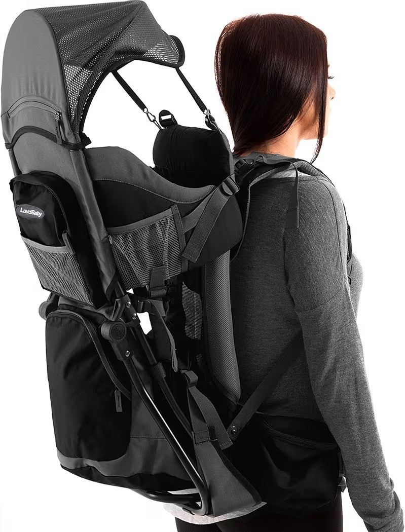 Hiking Baby Carrier Backpack - Comfortable Toddler/Baby Backpack Carrier System-image