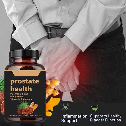 60pcs Natual Prostate Health Capsules with Mushroom Blend & Sa wpalmetto🗯️ - Picture 4 of 8
