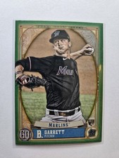 2021 Topps Gypsy Queen Green Braxton Garrett RC #227 Miami Marlins AA74