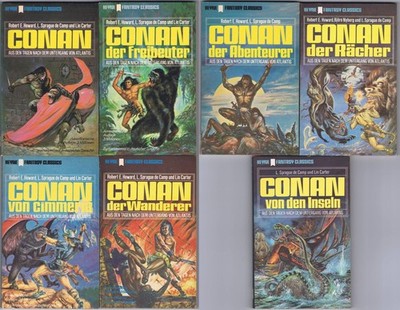REH - CONAN Heyne Fantasy 3202 3206 3210 3236 3245 3283 3295 Konvolut UNGELESEN!