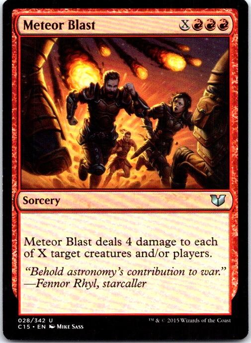 Meteor Blast 28 Uncommon Commander 2015 Magic: The Gathering Near Mint