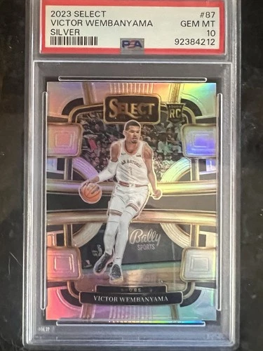 2023-24 Panini Select Concourse Victor Wembanyama #87 Silver Prizm PSA 10 RC