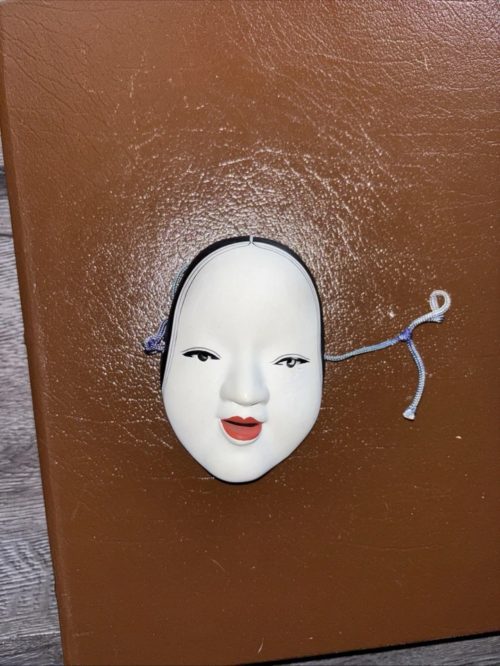 Máscara Noh Zo-onna Cerámica 19cm Hecha en Japón Decorativa Artesanía Japonesa Foto 3 de 4