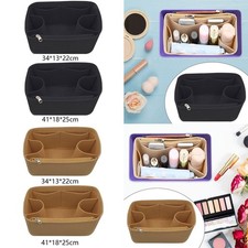 Cartera Organizador Inserto Accesorios Bolsa de Almacenamiento Bolsa de Cosméticos Bolso de Mano Organizador