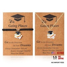 Graduation Necklace Bracelet Set for Her, Bachelor A2:graduation jewelry set