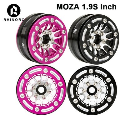 RhinoRC MOZA 1.9S Inch RC Black Pink Color Performance Aluminum Wheel Rim 4PCS