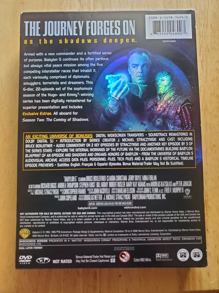 Babylon 5 The Complete Second Season DVD 2008 Warner Bros.  - Image 2 of 4