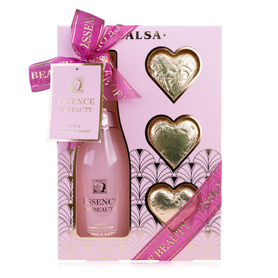 Accentra Badeset Essence of Beauty Rose & Cherry Flower Geschenkset 320 ml