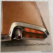 Original 1963 1964 Auto Brochure The Chrysler Corporation Turbine Car
