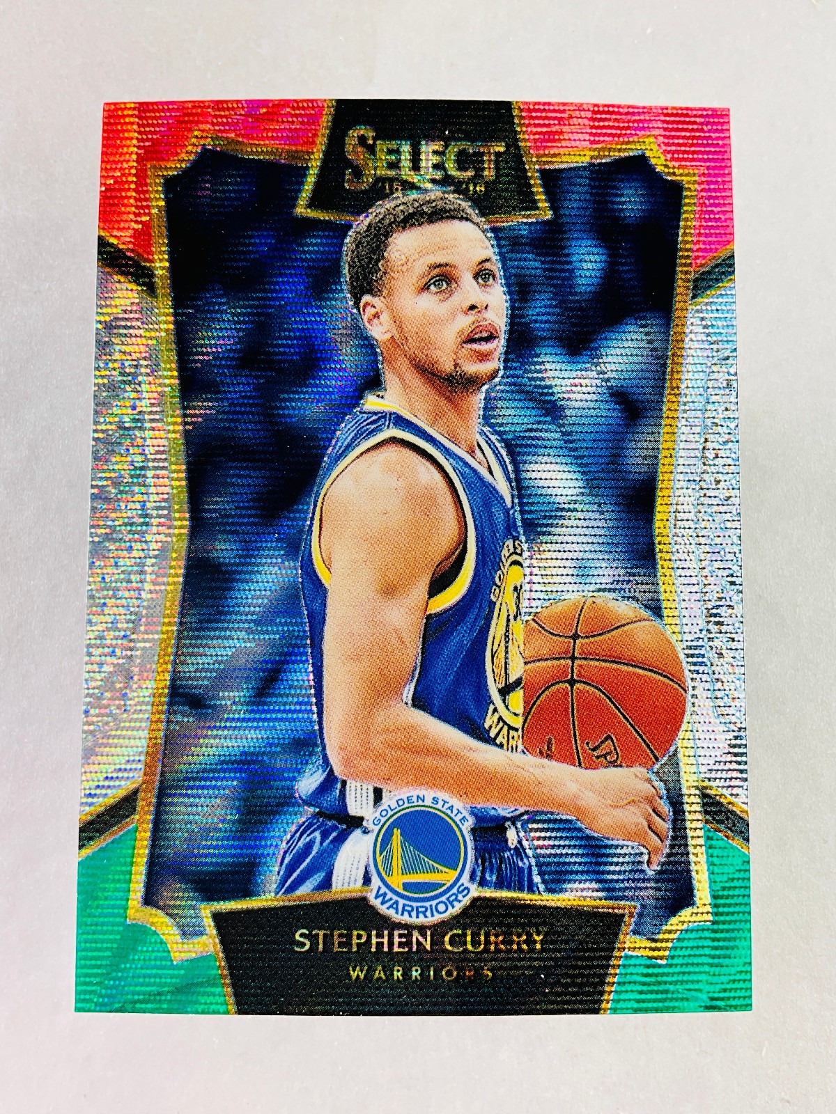 2015-16 Panini Select Tri Color Prizm #99 Stephen Curry Concourse GS Warriors