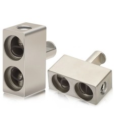 2PCS Car Audio Power/Ground Offset Input Reducers Dual 1/0 Gauge To 1/0 Gauge