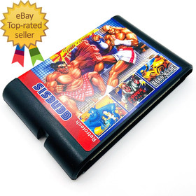 196 in 1 Multi Game Cartridge for Sega Genesis Console - Black