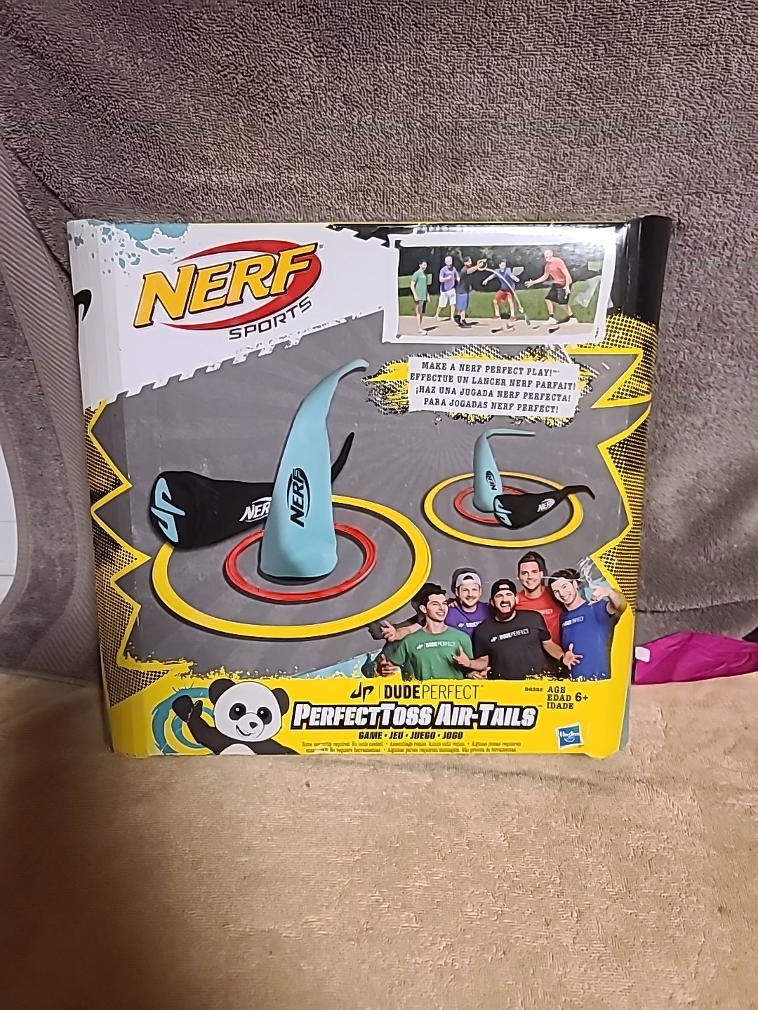 NERF Sports Dude Perfect Toss Air Tails Game 2015 Hasbro Bra