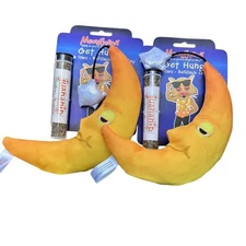 (2) Meowijuana “Get Hung” Moon & Stars Catnip Toys + Refillable Juananip Tubes