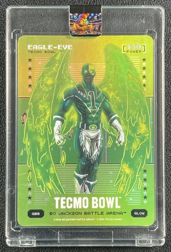 EAGLE-EYE 2026 BO JACKSON BATTLE ARENA TECMO BOWL #G89 GREEN BATTLEFOIL SP