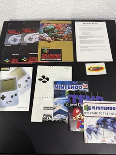 Super Nintendo Snes N64 Game Boy Flyer Street Fighter SpieleAnleitungen Werbung