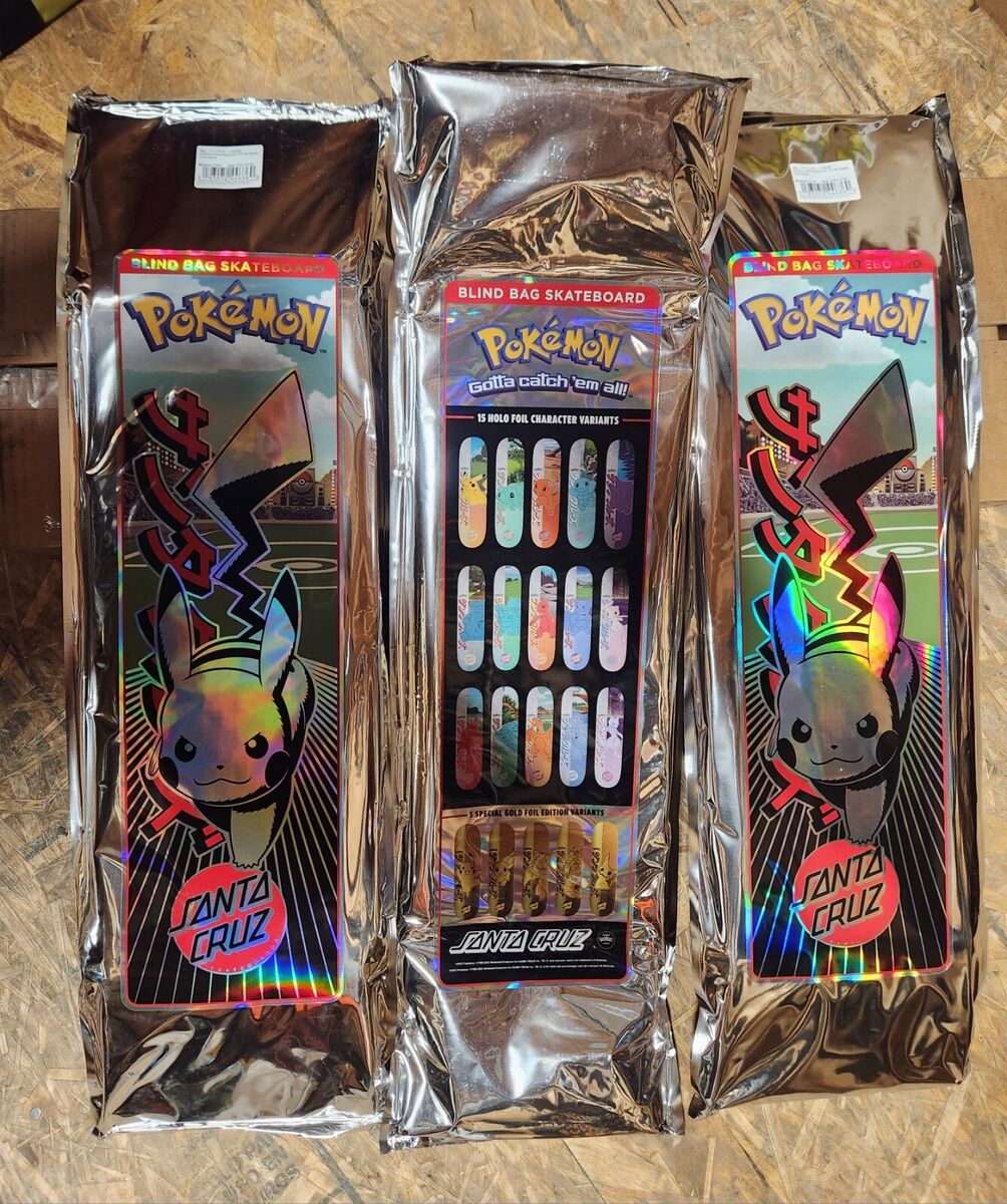 Santa Cruz X Pokemon Mystery Blind Bag Skateboard Deck Santa Cruz X Pokemon Mystery Blind Bag Skateboard Deck