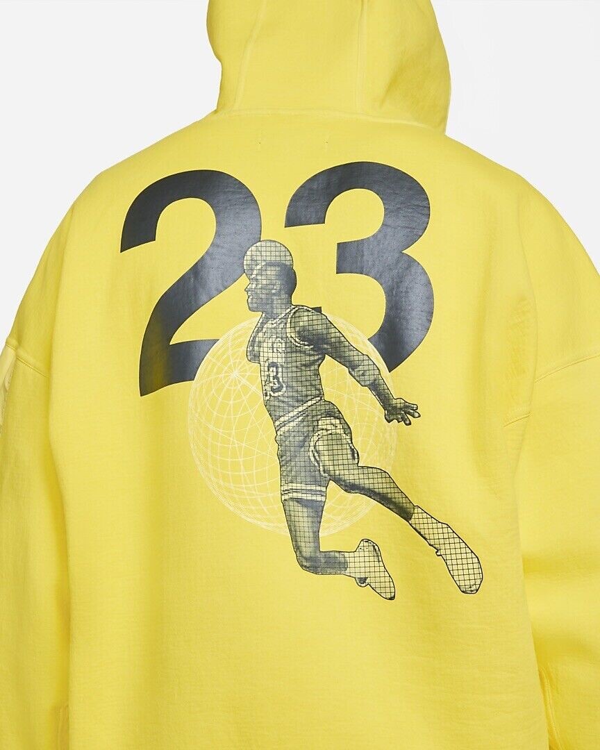 JORDAN 23 Engineered Washed Fleece Hoodie CV2766-731 Yellow (MEN'S