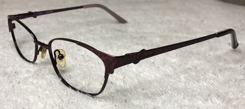 GUESS GU2301 PUR Maroon Wine Purple Cat-Eye Metal Eyeglasses Frames 51-16-135