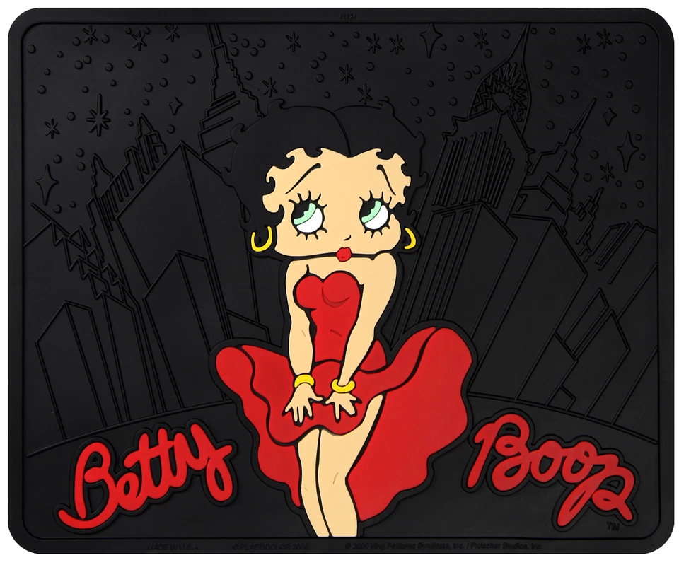 Nuevo juego de alfombrillas de goma delanteras traseras Betty Boop para Honda 4 piezas para auto camión Foto 3 de 4
